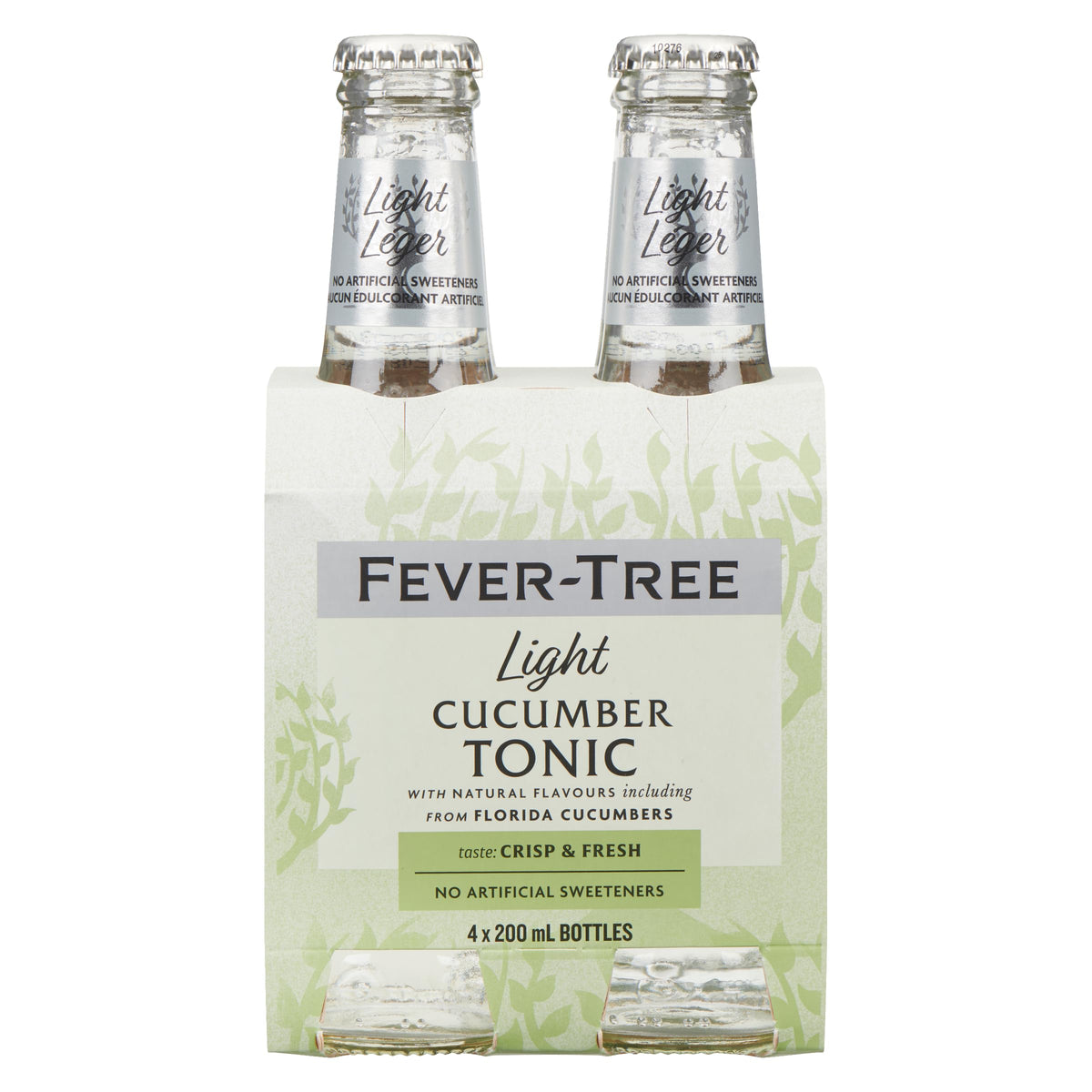Fever-Tree Refreshingly Light Cucumber Tonic Water, Case of 6 Multipacks, 4 Count, 6.8 Fluid Ounce Bottles