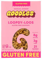 Goodles Loopdy-Loos Gluten-Free Dry Pasta, Case of 12, 8 Ounce