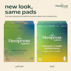 Hempress Hygienics Super Pads with Organic Cover, 12 Count