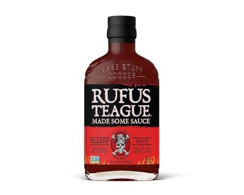 Rufus Teague Blazin' Hot BBQ Sauce, Case of 6, 16 Ounce