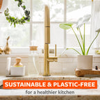 Full Circle Plain Jane Natural Cellulose Kitchen Sponges, Case of 6, 3 Count
