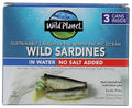 Wild Planet Wild Sardines in Water 3 Pack, Case of 12, 3 Count 4.4 oz Packs