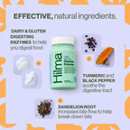 Hilma Dairy and Gluten Digestive Enzymes Herbal Supplement, 30 Count