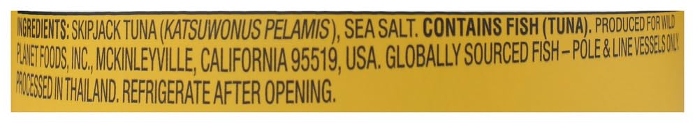 Wild Planet Wild Premium Skipjack Tuna, Case of 12, 3 Count 3 oz Packs