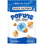 Snack Factory Pop'ums Sea Salt Pretzel Snacks, Case of 12, 9 Oz Bags
