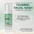 Fortify+ Clarifying Foaming Face Cleanser with Benzoyl Peroxide, 5.07 Fl Oz