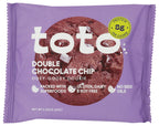 Toto Plant-Based Double Chocolate Chip Cookies, Case of 10, 2.25 Oz Packs