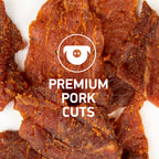 Krave Black Cherry Barbecue Pork Cuts, Case of 8, 2.5 Ounce Bags