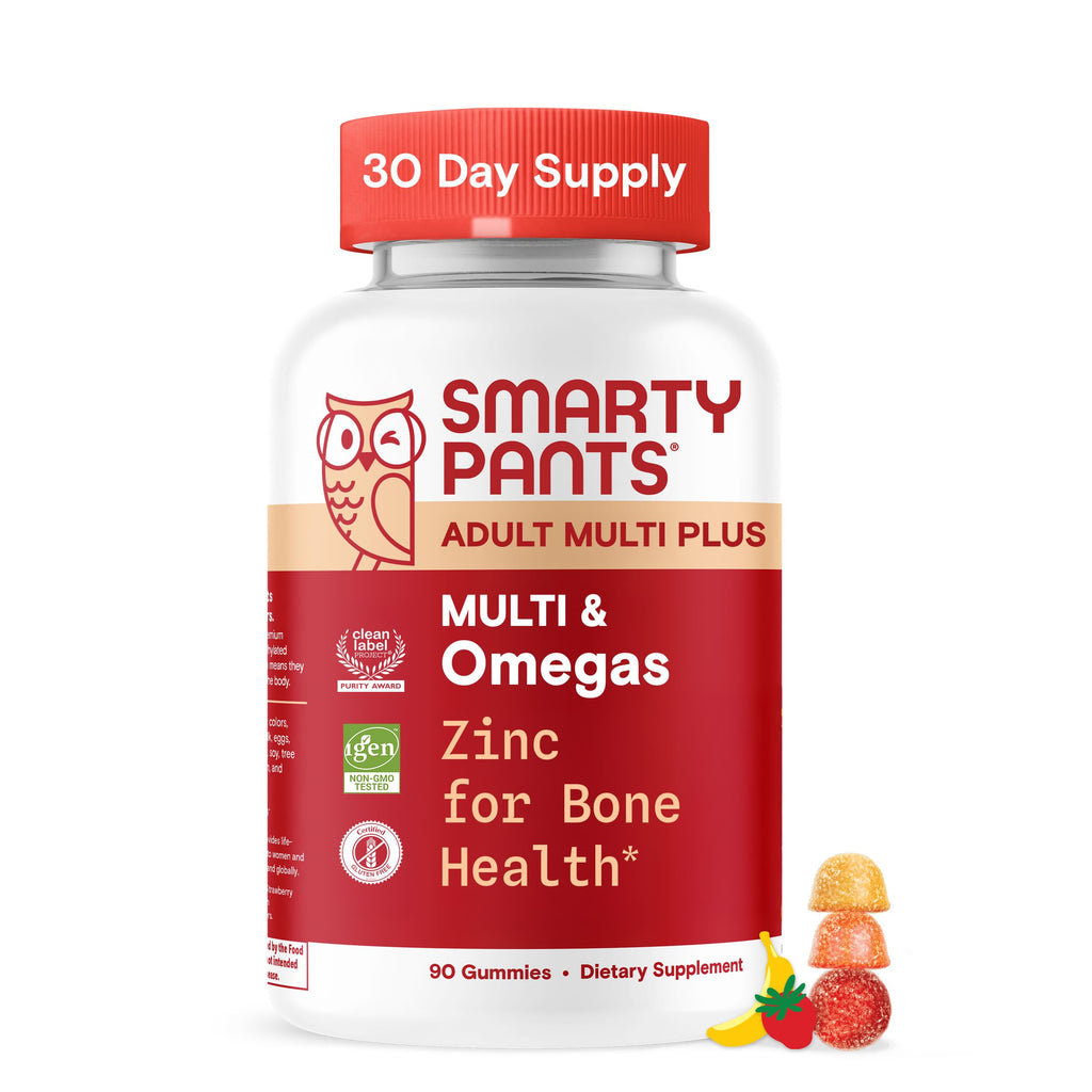 SmartyPants Adult Multi and Omega Gummy Vitamins, 90 Count