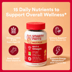 SmartyPants Adult Multi and Omega Gummy Vitamins, 90 Count