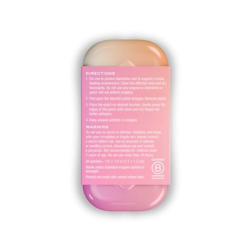 Welly Face Saver Clear Spot Acne Blemish Patches, 36 Count