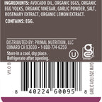 Primal Kitchen Garlic Aioli Avocado Oil Mayo, Case of 6, 8.5 Ounce