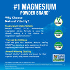 Natural Vitality Calm Sweet Lemon Magnesium Supplement Powder, 8 Ounce Container