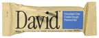David Protein Chocolate Chip Cookie Dough Protein Bars, Case of 12, 2.19 Ounce