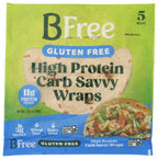 BFree High Protein Tortilla Wraps, Case of 12, 7.41 Ounce Packages
