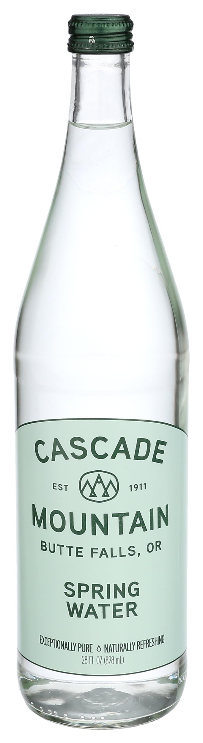 Cascade Mountain Still Spring Water, Case of 12, 28 Fluid Ounce Bottles