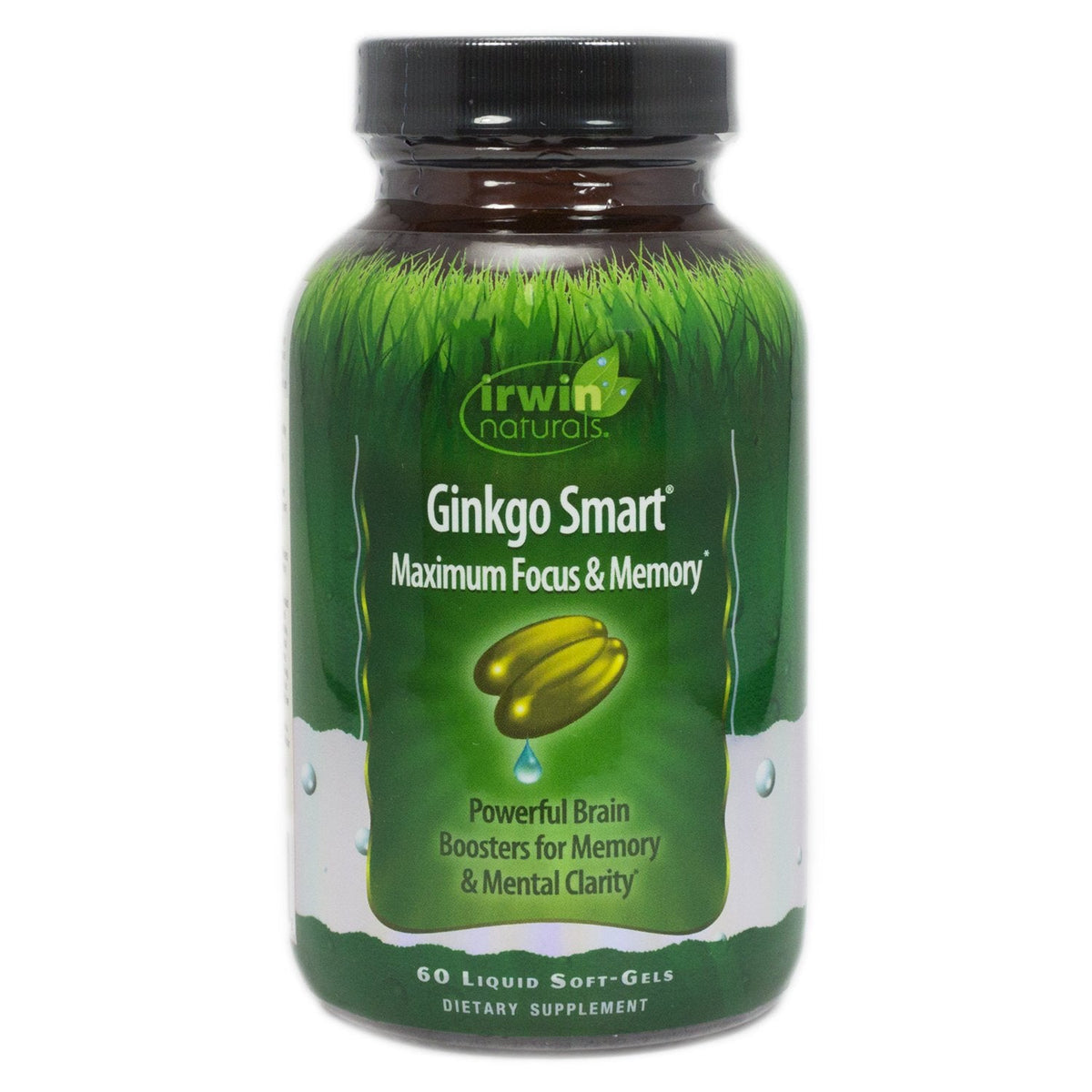 Irwin Naturals Ginkgo Smart Max Focus, 60 Liquid Softgels