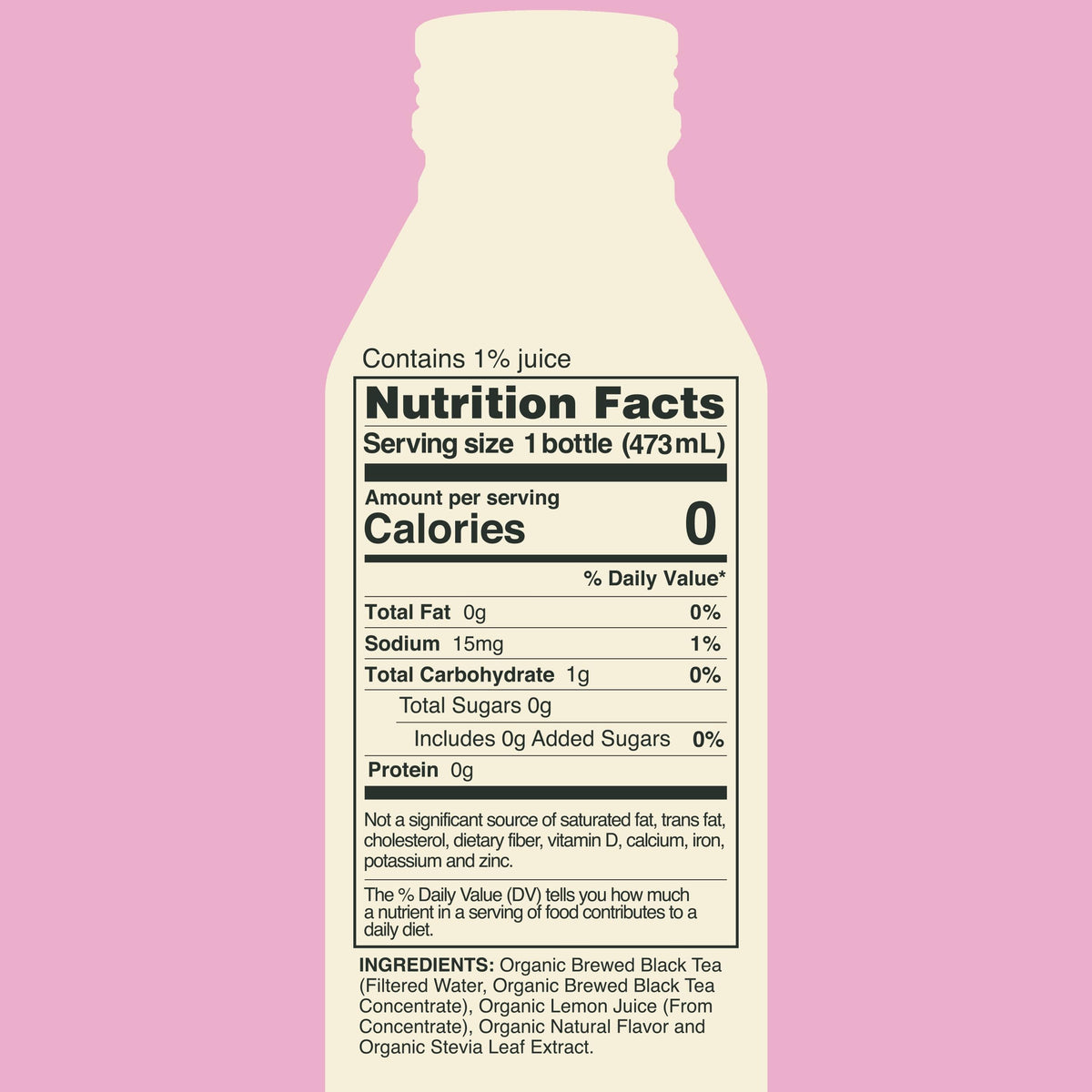 Saint James Organic Red Raspberry Black Tea, Case of 12, 16 Fluid Ounce Bottles