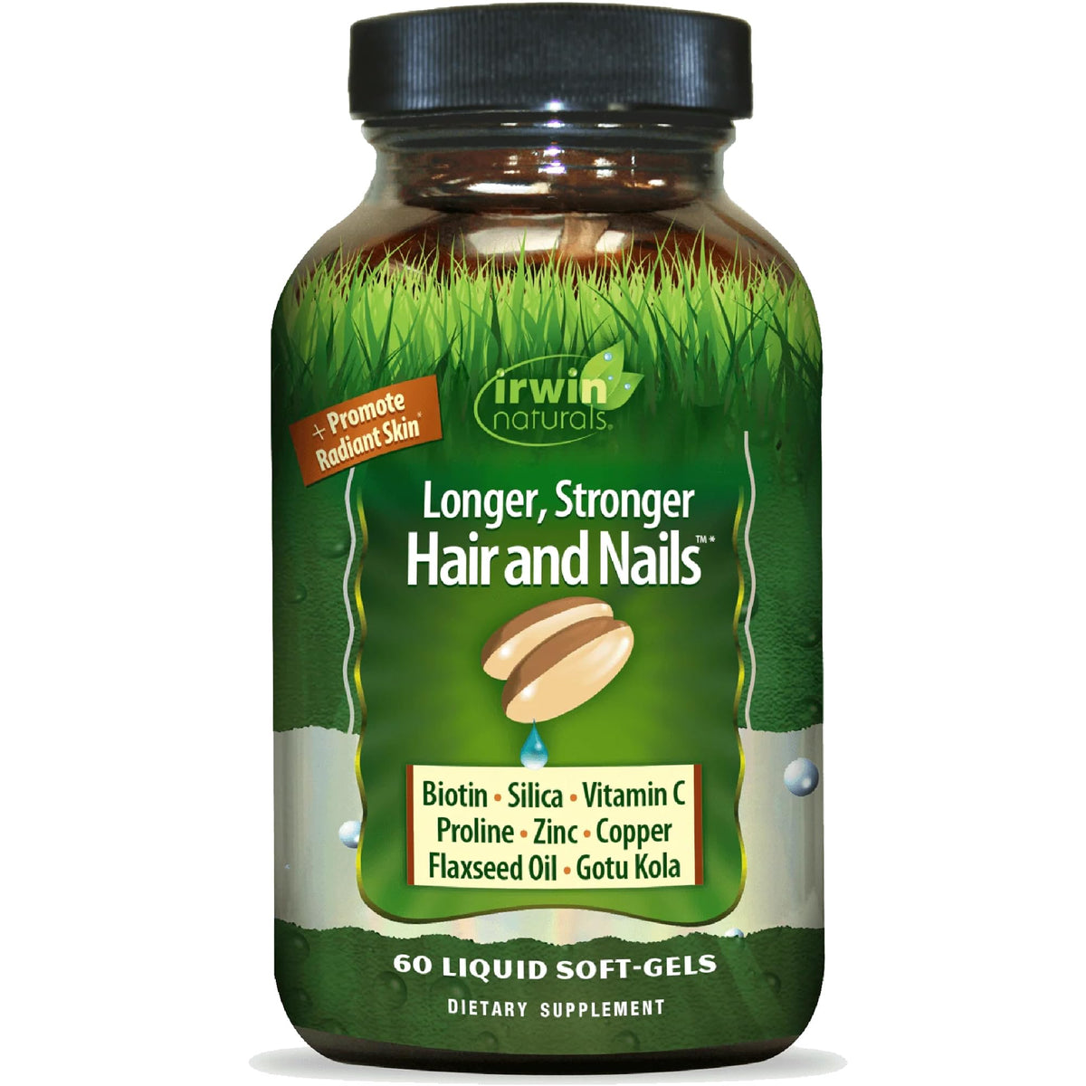 Irwin Naturals Longer, Stronger Hair And Nails, 60 Softgels