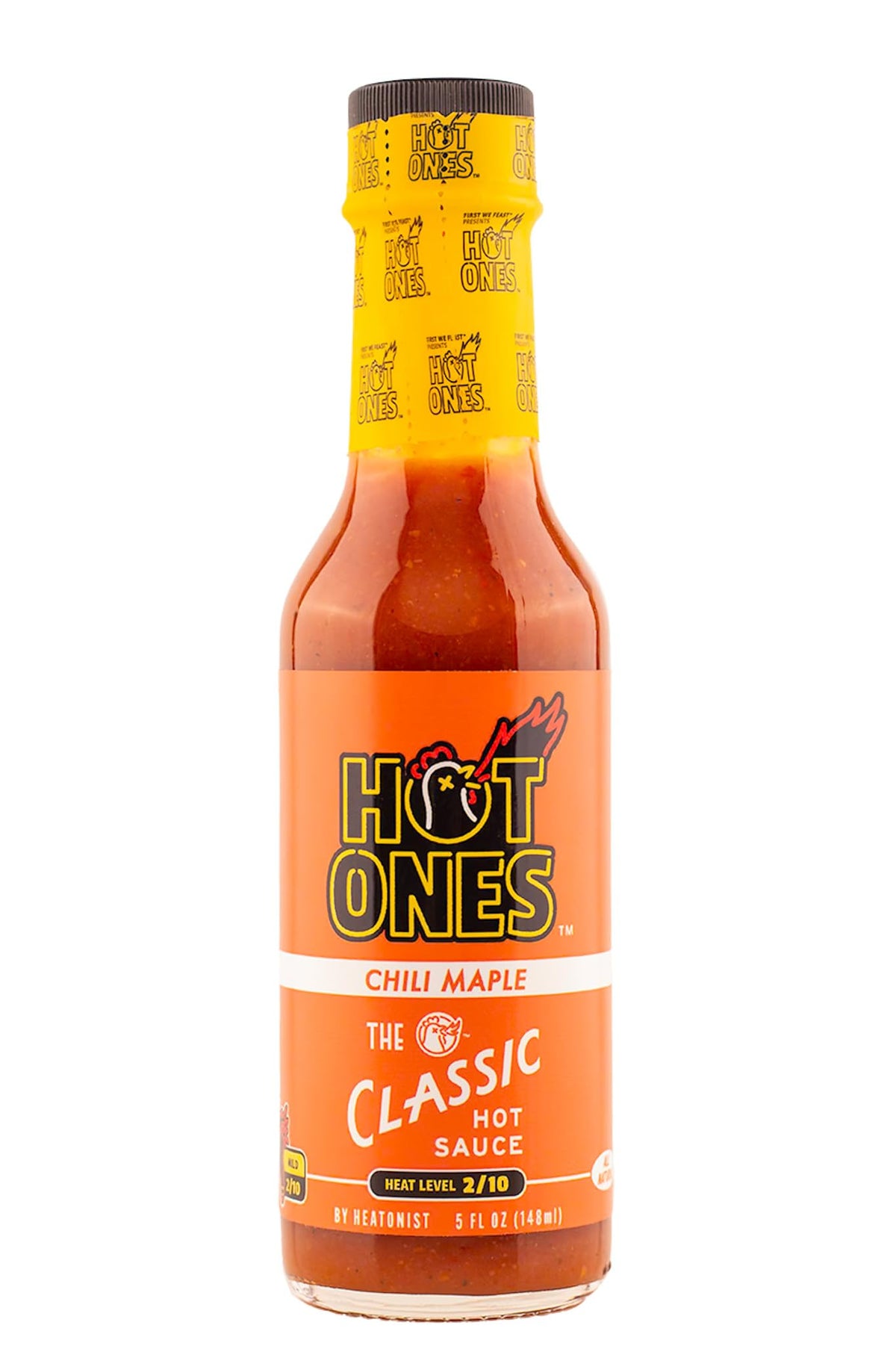 Hot Ones The Classic Chili Maple Hot Sauce, Case of 12, 5 oz