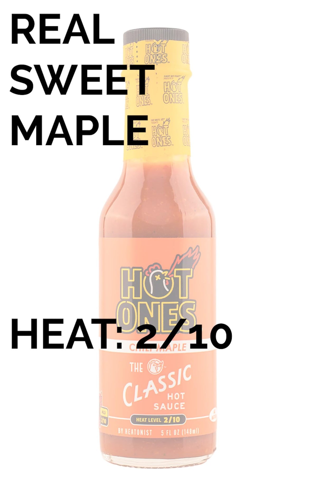 Hot Ones The Classic Chili Maple Hot Sauce, Case of 12, 5 oz