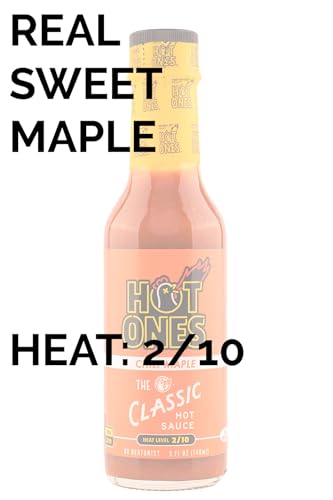 Hot Ones The Classic Chili Maple Hot Sauce, Case of 12, 5 oz