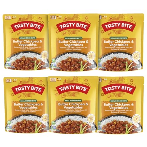 Tasty Bite Butter Chickpea And Vegetable Entree, Case of 6, 10 Ounces Each
