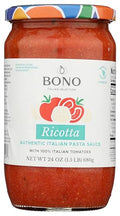 Bono Ricotta Sauce, Case of 6, 24 oz