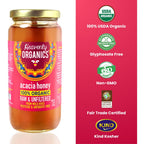Heavenly Organics Organic Acacia Raw Honey, Case of 6, 22 Ounces