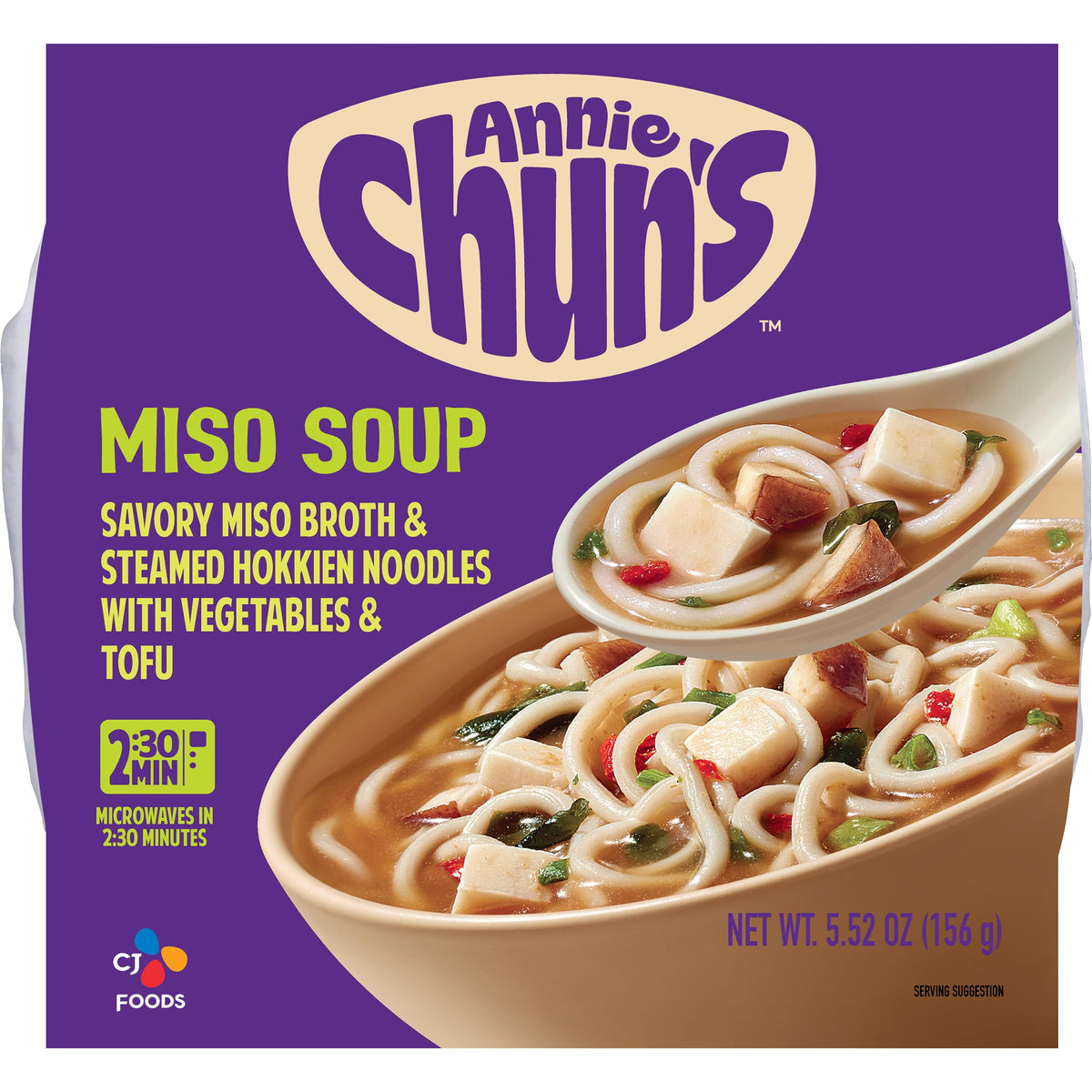 Annie Chun's Miso Soup Bowl, 5.52 Ounce, Case of 6