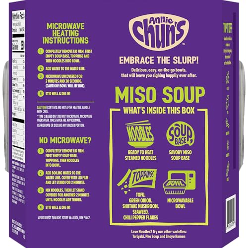 Annie Chun's Miso Soup Bowl, 5.52 Ounce, Case of 6
