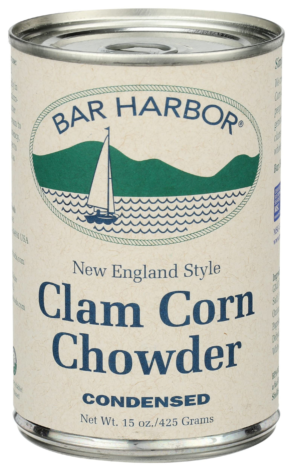 Bar Harbor Clam and Corn Chowder, Case of 6, 14.5 Ounce Cans
