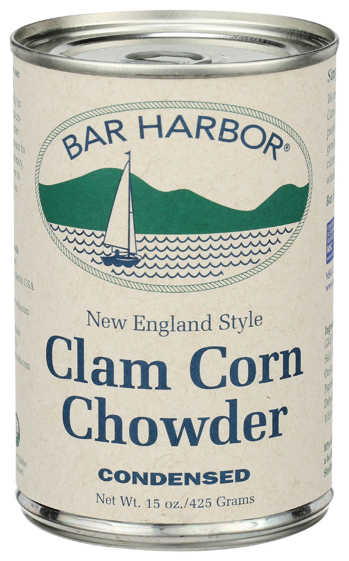 Bar Harbor Clam and Corn Chowder, Case of 6, 14.5 Ounce Cans