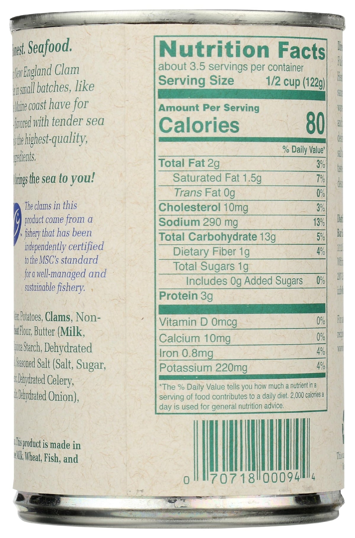 Bar Harbor Clam and Corn Chowder, Case of 6, 14.5 Ounce Cans