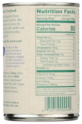 Bar Harbor Clam and Corn Chowder, Case of 6, 14.5 Ounce Cans