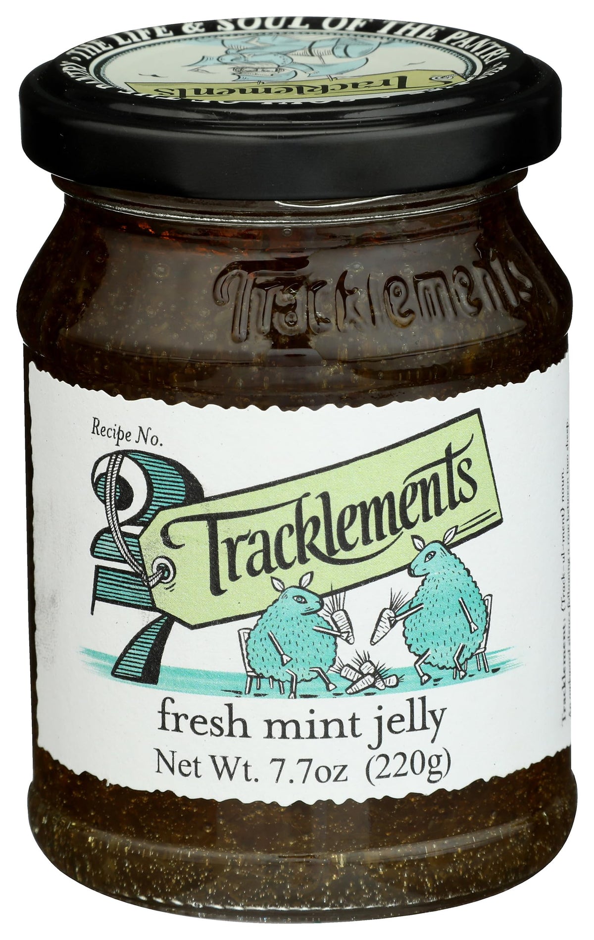 Tracklements Fresh Mint Jelly, Case of 6, 7.7 Ounce Jars