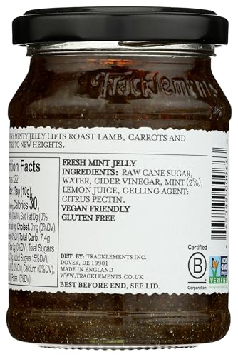 Tracklements Fresh Mint Jelly, Case of 6, 7.7 Ounce Jars