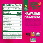 Late July Organic Hawaiian Habanero Tortilla Chips, 6 Ounce, Case of 12