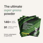 Huel Original Daily Greens Supplement Powder, 0.30 Oz Packs, Case of 12