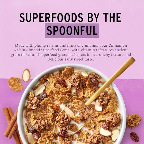 Purely Elizabeth Cinnamon Raisin Almond Superfood Cereal, 11 Oz Boxes, Case of 10