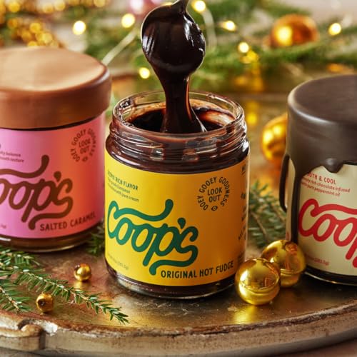 Coop's MicroCreamery Handmade Hot Fudge, Case of 6, 10 Fluid Ounce Jars