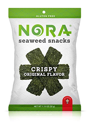 Nora Snacks Original Seaweed, 1 Oz Bags, Case of 12