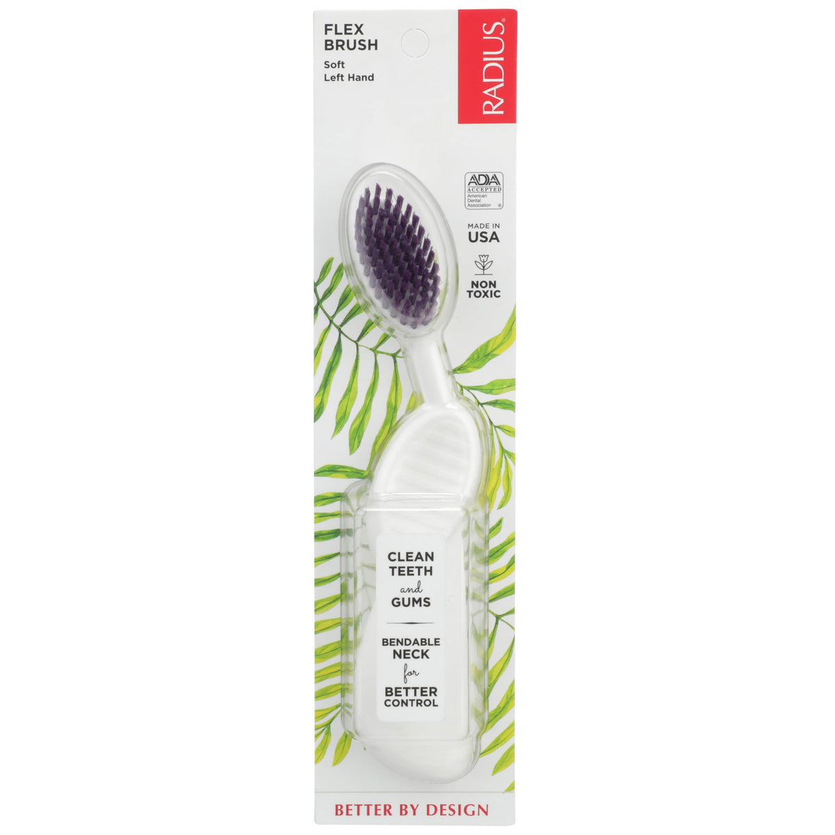 Radius Scuba Flex Left Hand Toothbrush, 1 Count