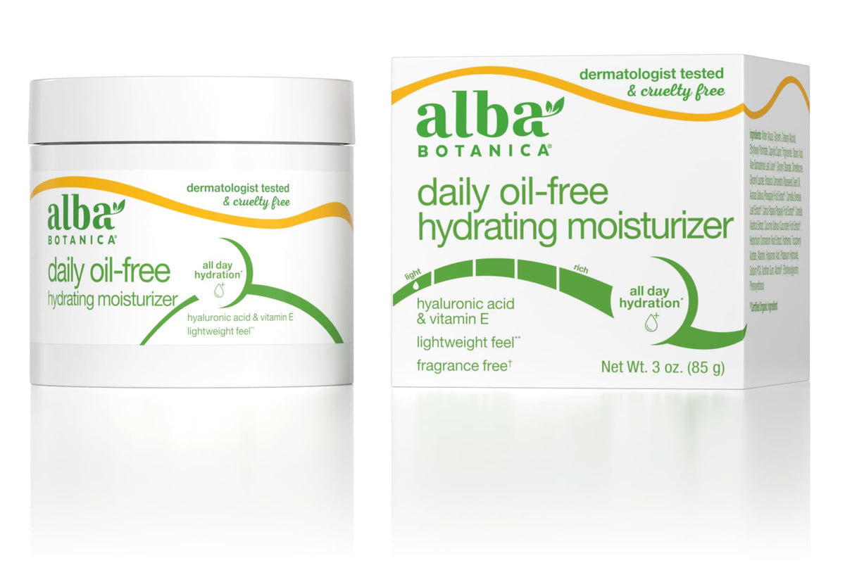 Alba Botanica Hawaiian Oil-Free Aloe and Green Tea Moisturizer, 3 oz
