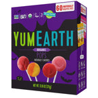 YumEarth Halloween Organic Lollipops, 4 Flavor, Case of 6, 13.1 Ounce Boxes