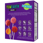 YumEarth Halloween Organic Lollipops, 4 Flavor, Case of 6, 13.1 Ounce Boxes
