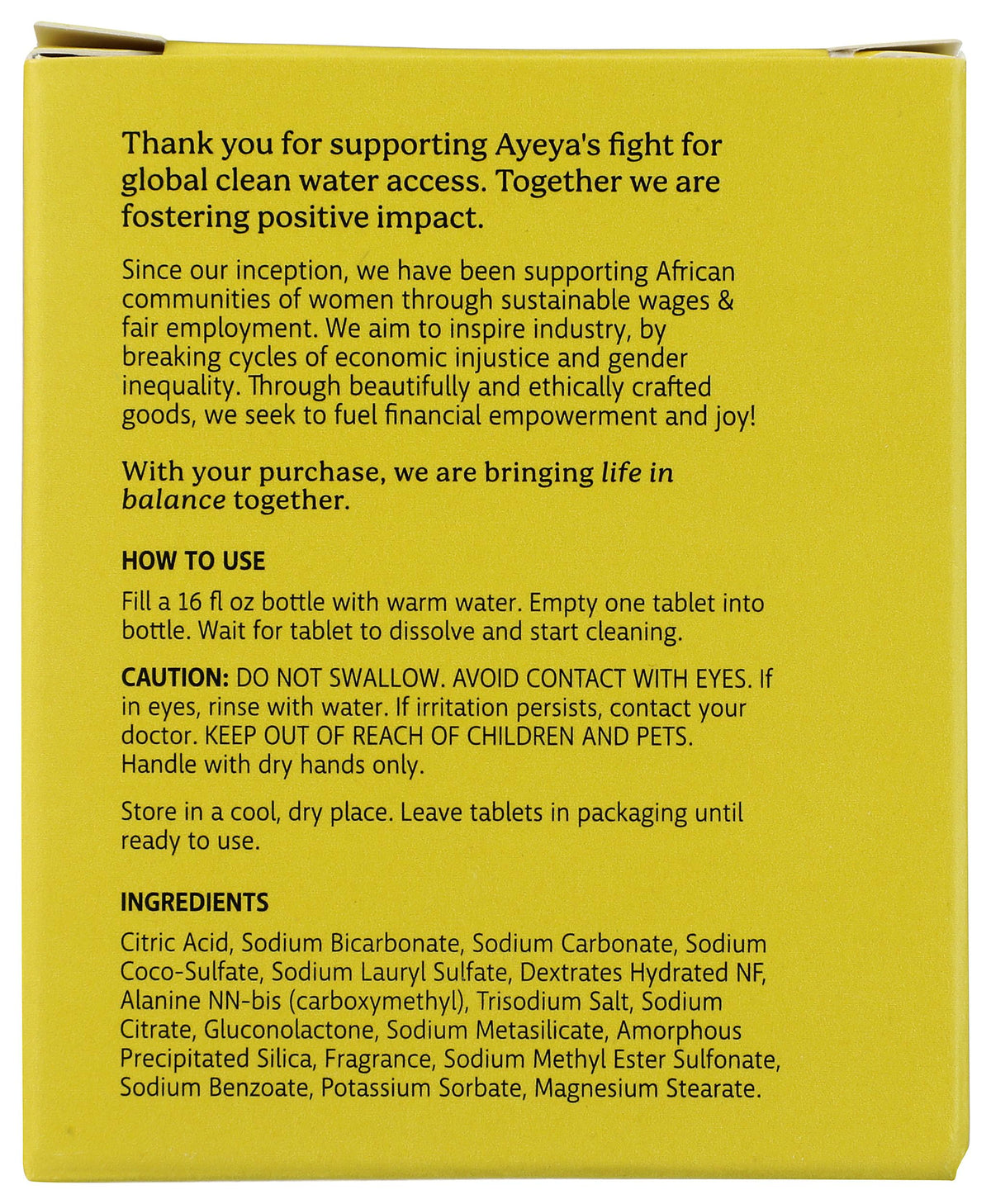 Ayeya All Purpose Hope Tablets, Case of 8, 2 Count Packs