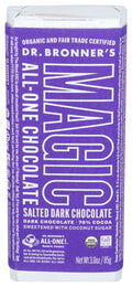 Magic Chocolate Organic Dark Chocolate Sea Salt Bar, Case of 12, 3 oz Bars