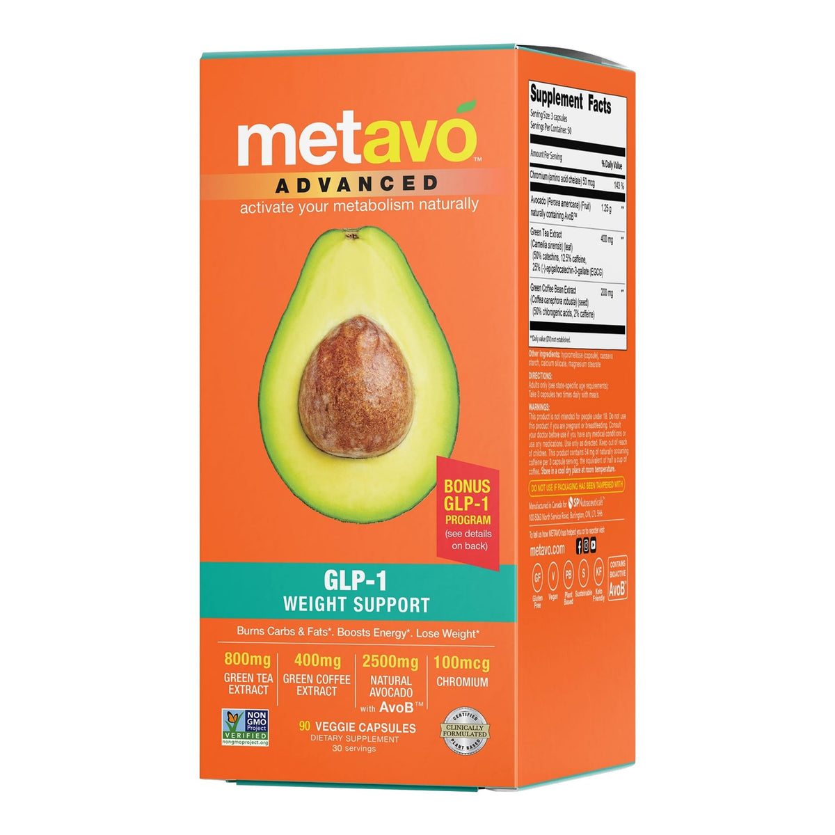 Metavo Weight Support Supplement, 90 Count