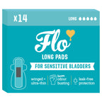 Flo Long Bamboo Sensitive Bladder Pads, Case of 8, 14 ct